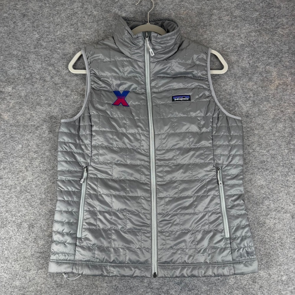 Patagonia Nano Puff Vest Novo Nordisk Xultophy Logo Gray Womens Large L